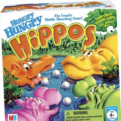Hungry Hungry Hippos, Photo Courtesy of Hasbro, Inc.