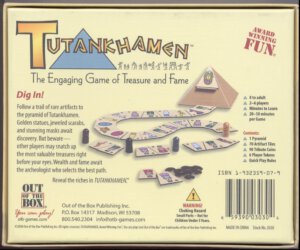 Tutankhamen Box Back (Out of the Box Publishing)