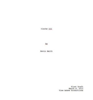 Clerks 3 Script Page