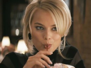 Margot Robbie in Wolf of Wall Street