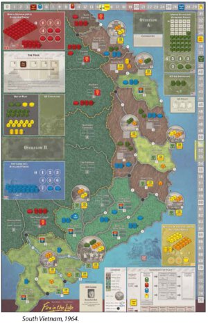 Fire in the Lake Map (GMT Games)