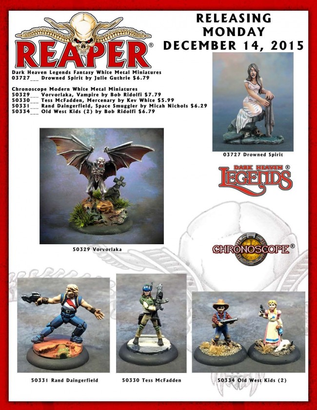 Reaper Miniatures 12-14-15