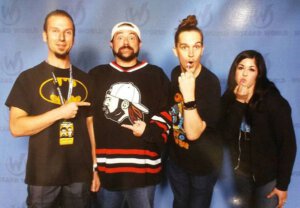 Dion Long, Kevin Smith, Jason Mewes, and Friend at Wizard World Reno