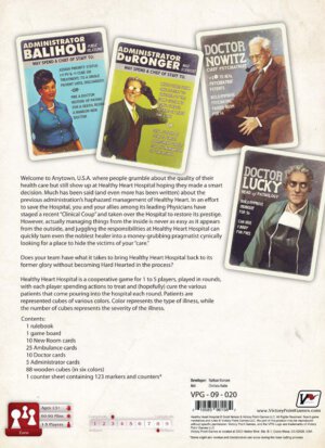 Healthy Heart Hospital Back Cover (Victory Point Games)