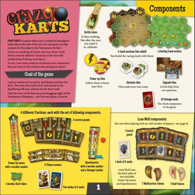 Crazy Karts Rules (Portal Games)