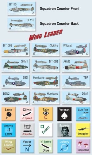 Wing Leader: Supremacy Counters (GMT Games)