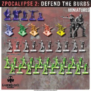 Zpocalypse 2: Defend the Burbs Minis (Greenbrier Games)