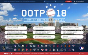 Out of the Park Baseball 18 Launch Screen (OOTP Developments)