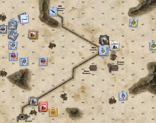 Attack of The 50 Foot Colossi Map (Tiny Battle Publishing)