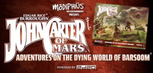 John Carter of Mars Kickstarter Splash (Modiphius Entertainment)