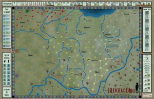 Blood on the Ohio: The Northwest Indian War 1789 - 1794 Game Board (Compass Games)