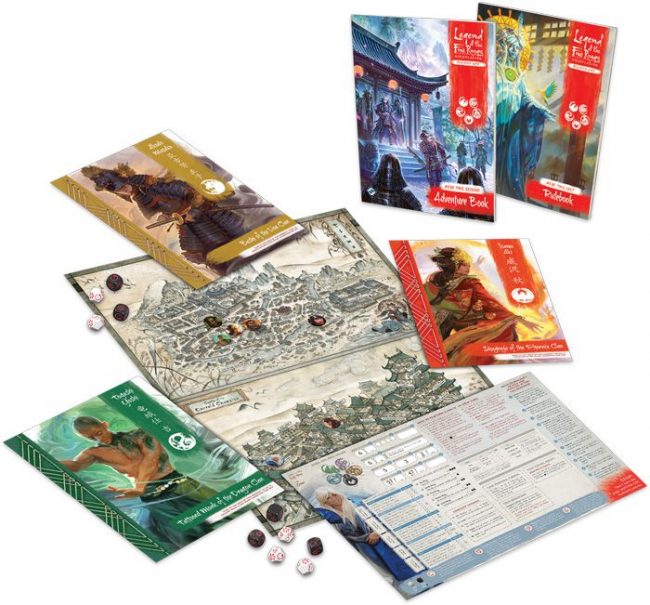 Legend of the Five Rings Beginner Game Components (Fantasy Flight Games)