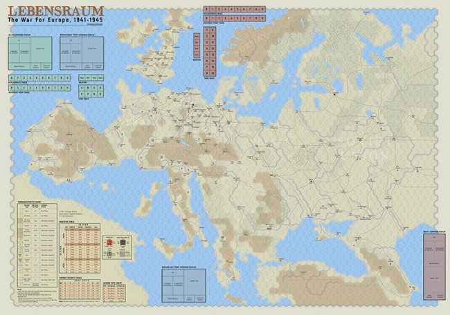 Lebenstraum Map (Compass Games)
