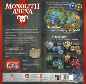 Monolith Arena Box Back (Portal Games)