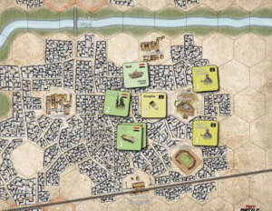 The Battle for Ramadi Map and Counters (Tiny Battle Publishing)