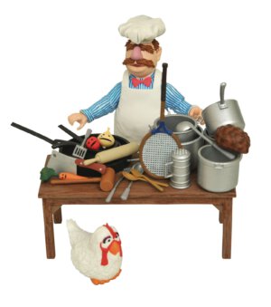 Muppets Select Deluxe Swedish Chef Action Figure Set (Diamond Select Toys)