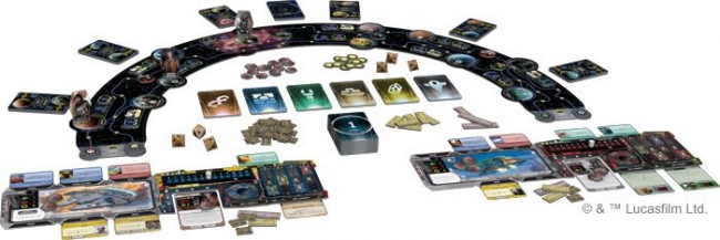 Star Wars: Outer Rim Cards Layout (Fantasy Flight Games)