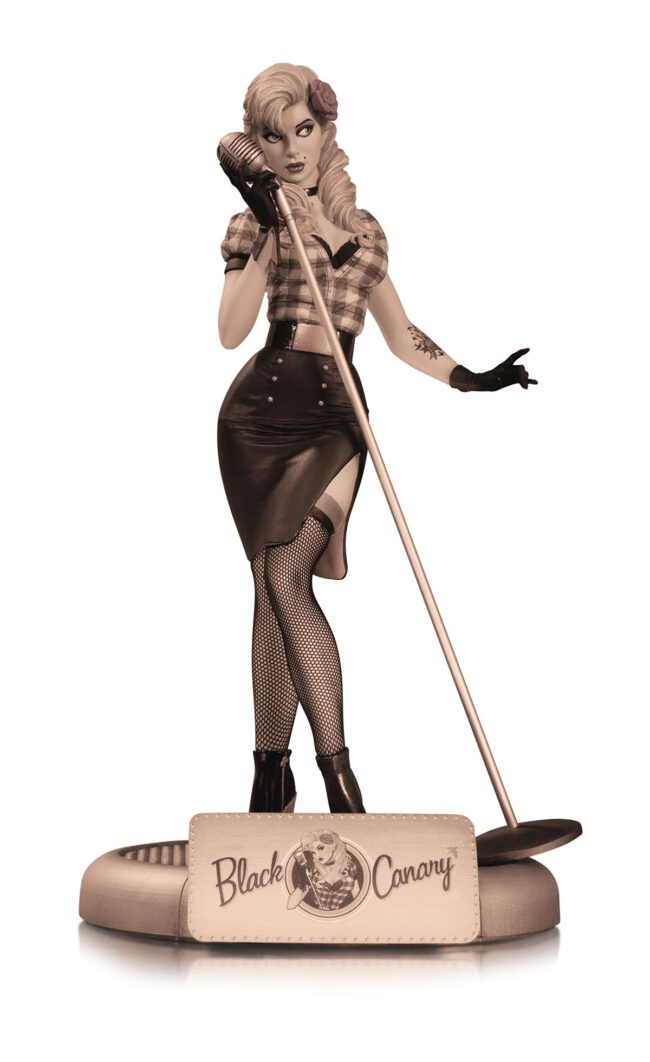 DC Bombshells Black Canary Septia Variant Statue (DC Comics)