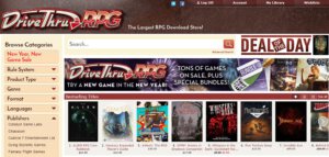 DTRPG New Year New Game Sale (DriveThruRPG)