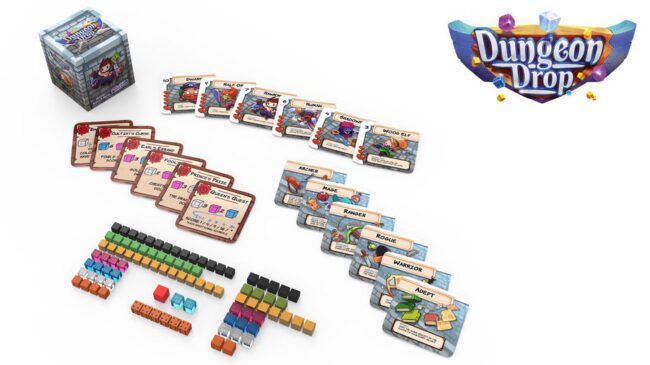 Dungeon Drop Contents (Gamewright/Phase Shift Games)