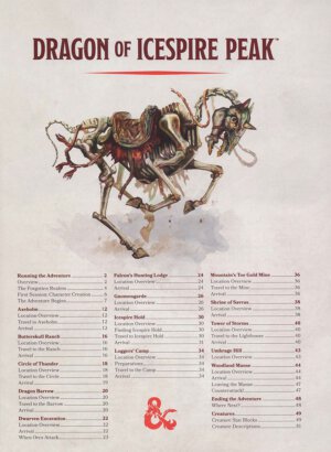 Dragon of Icespire Peak Inside Cover (Wizards of the Coast)