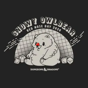 Snowy Owlbear Red Nose 2020 (Wizards of the Coast)