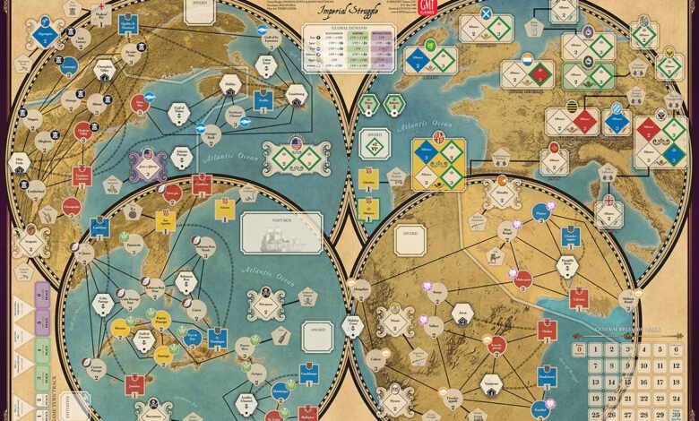 Imperial Struggle Board (GMT Games)
