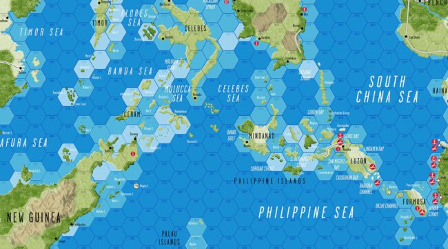 Pacific War: The Struggle Against Japan, 1941-1945 Map (GMT Games)