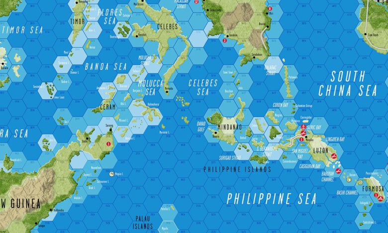 Pacific War: The Struggle Against Japan, 1941-1945 Map (GMT Games)