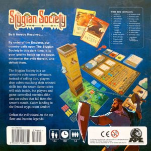 The Stygian Society Box Back (Ape Games)
