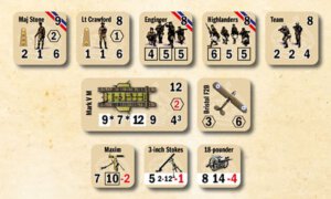 Great War Commander: British Expeditionary Force Counters (Hexasim/GMT Games)