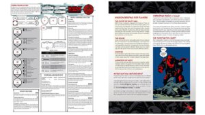 Hellboy: The Roleplaying Game Interior (Mantic Games/Red Scar Publishing)