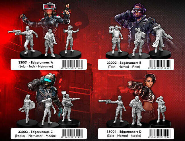 Cyberpunk Red Miniatures 1 (Monster Fight Club)
