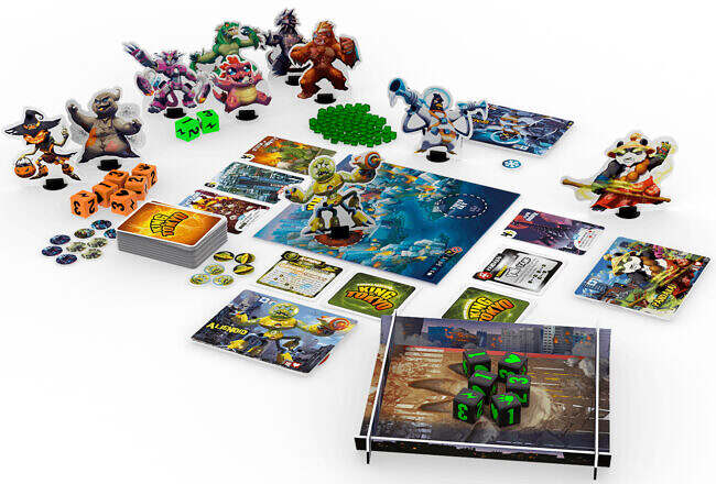 King of Tokyo 2E Monster Box Contents (Iello Games)