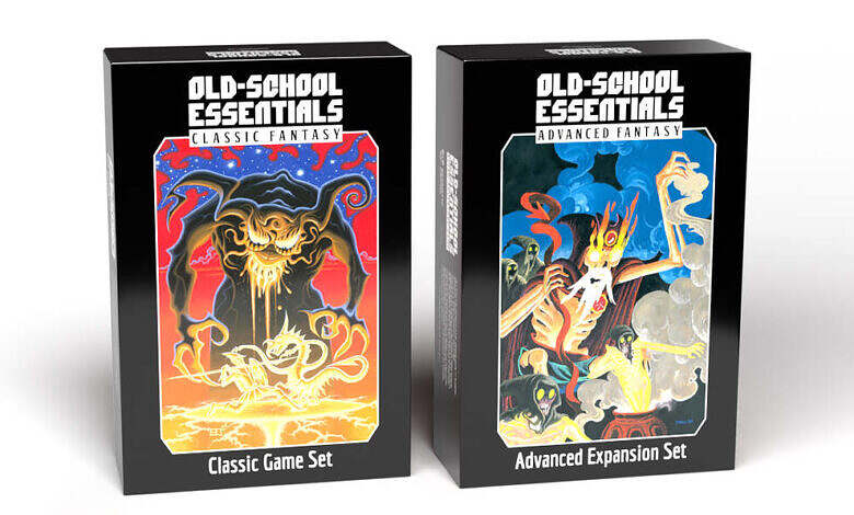 Old School Essentials Boxed Sets Kickstarter Necrotic Gnome/Exalted Funeral)