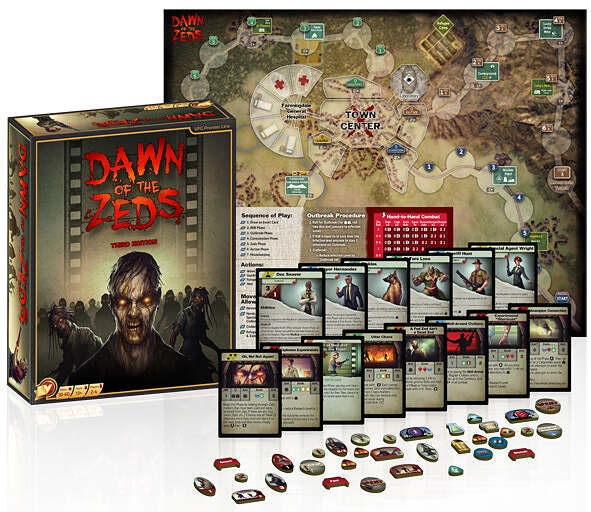 Dawn of the Zeds 3E Contents (Asmodee)