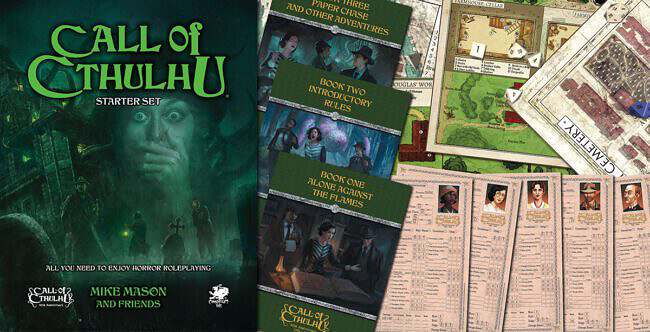 Call of Cthulhu 40th Anniversary Starter Set Splash (Chaosium Inc)