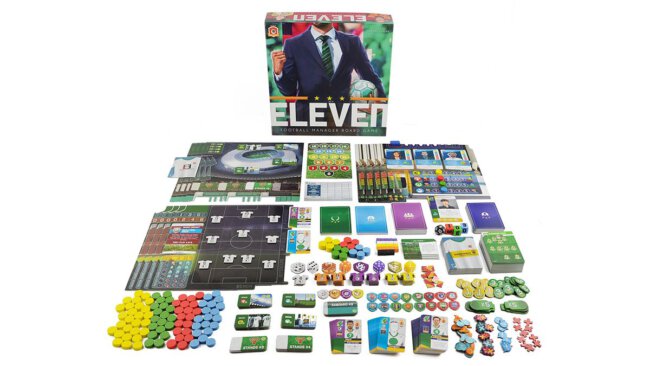 Eleven: Football Manager Board Game Contents (Portal Games)