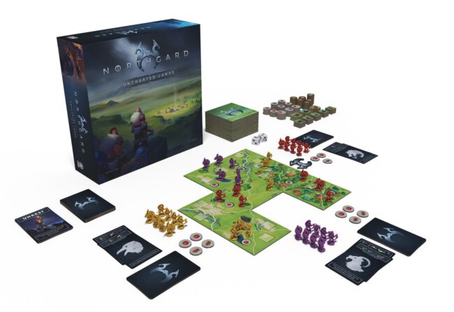 Northgard: Uncharted Lands Contents (Hachette Board Games)