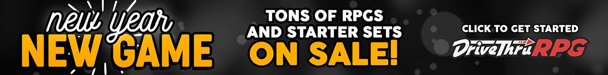 New Year, New Game Sale at DriveThruRPG