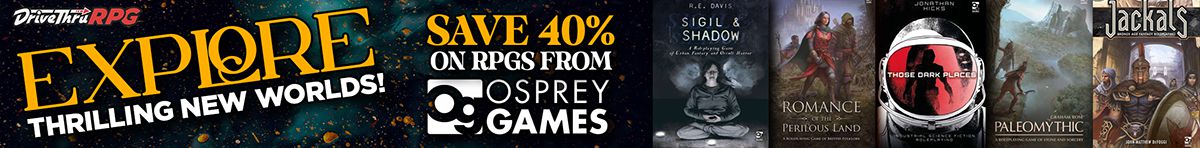 Osprey Games Sale at DriveThruRPG at DriveThruRPG