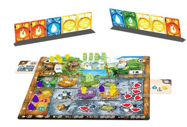 Tribes of the Wind Set Up (Hachette Boardgames)