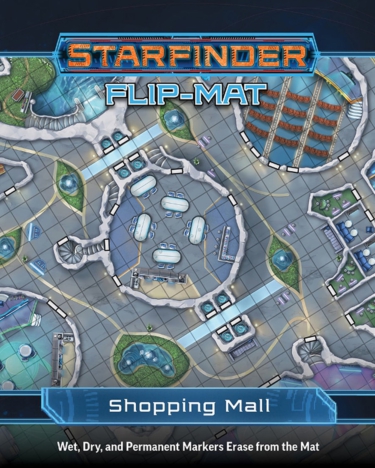 Starfinder Flip-Mat: Shopping Mall (Paizo Inc)