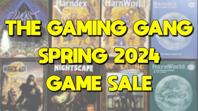 The Gaming Gang Spring 2024 Game Sale