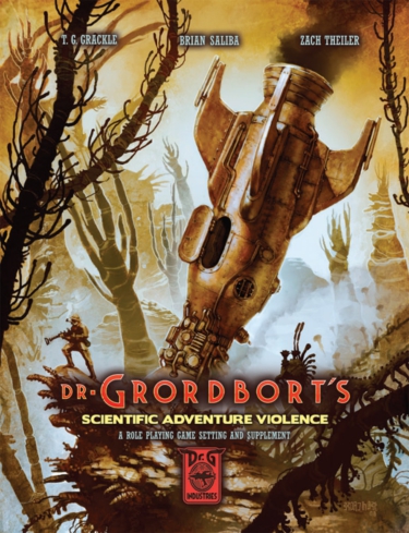 Dr. Grordbort's Scientific Adventure Violence RPG Alternate Cover (Crowbar Creative/Exalted Funeral)