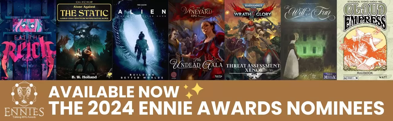 2024 ENNIE Award Nominees at DriveThruRPG